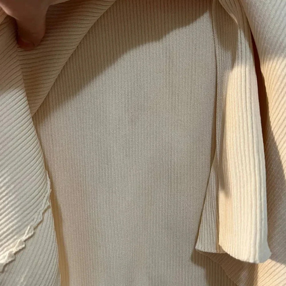 SANDRO Louane Twist Front V-neck Sweater - Picture 7 of 8